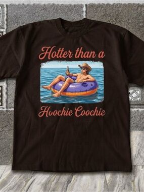 Gildan Cowboy Beach Graphic Summer Tee